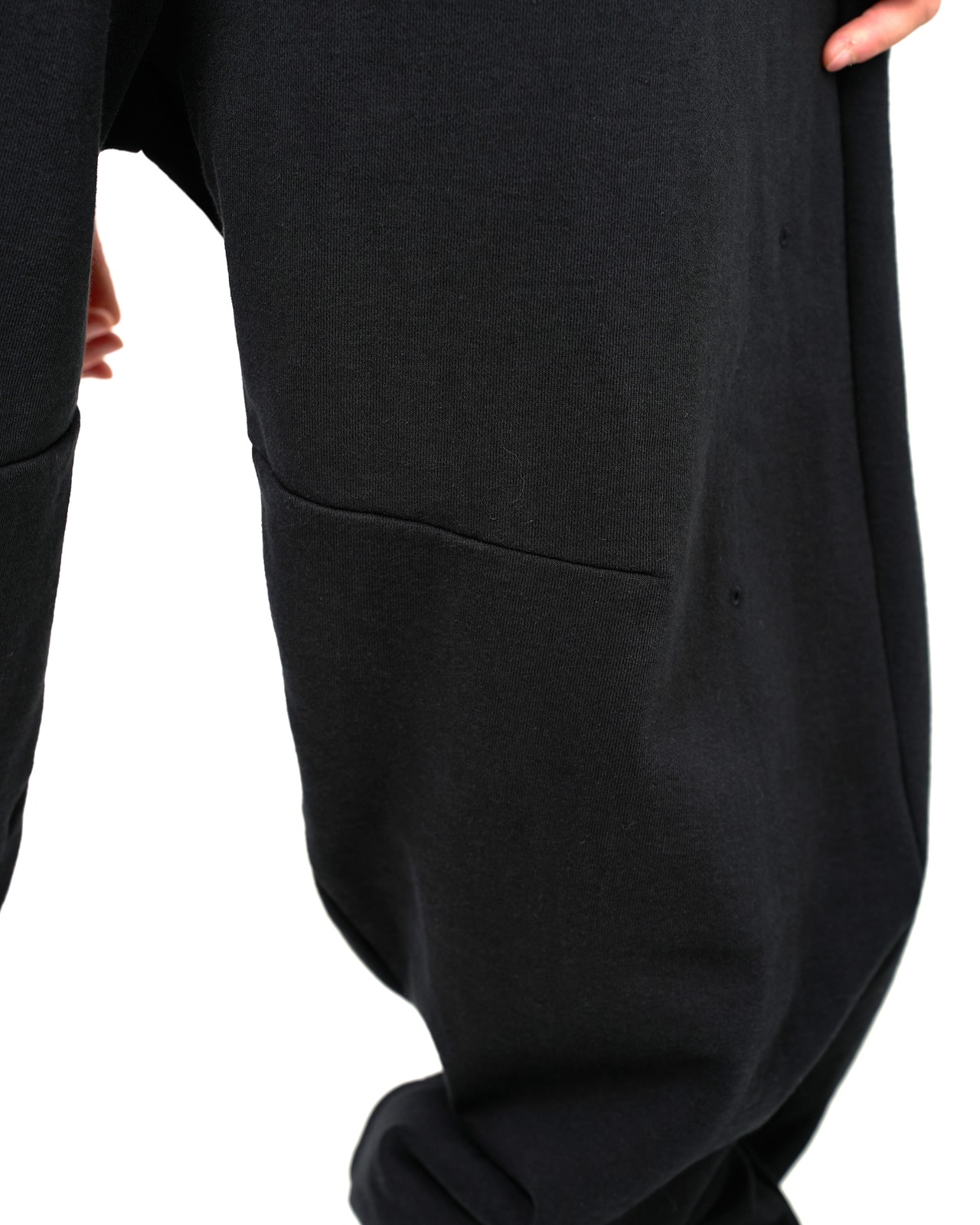 ROTOL "Solid Sweat Triple Tuck pants〔BLACK〕"