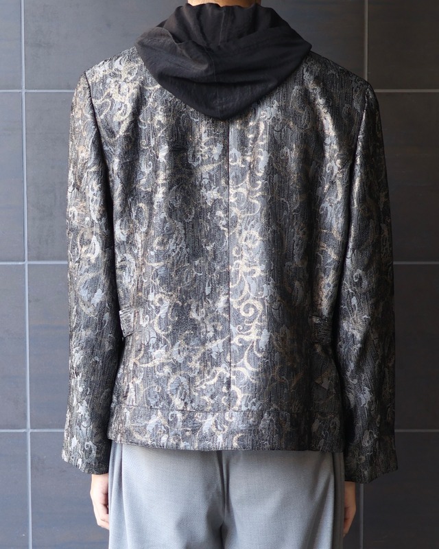 full graphic zip up blouson