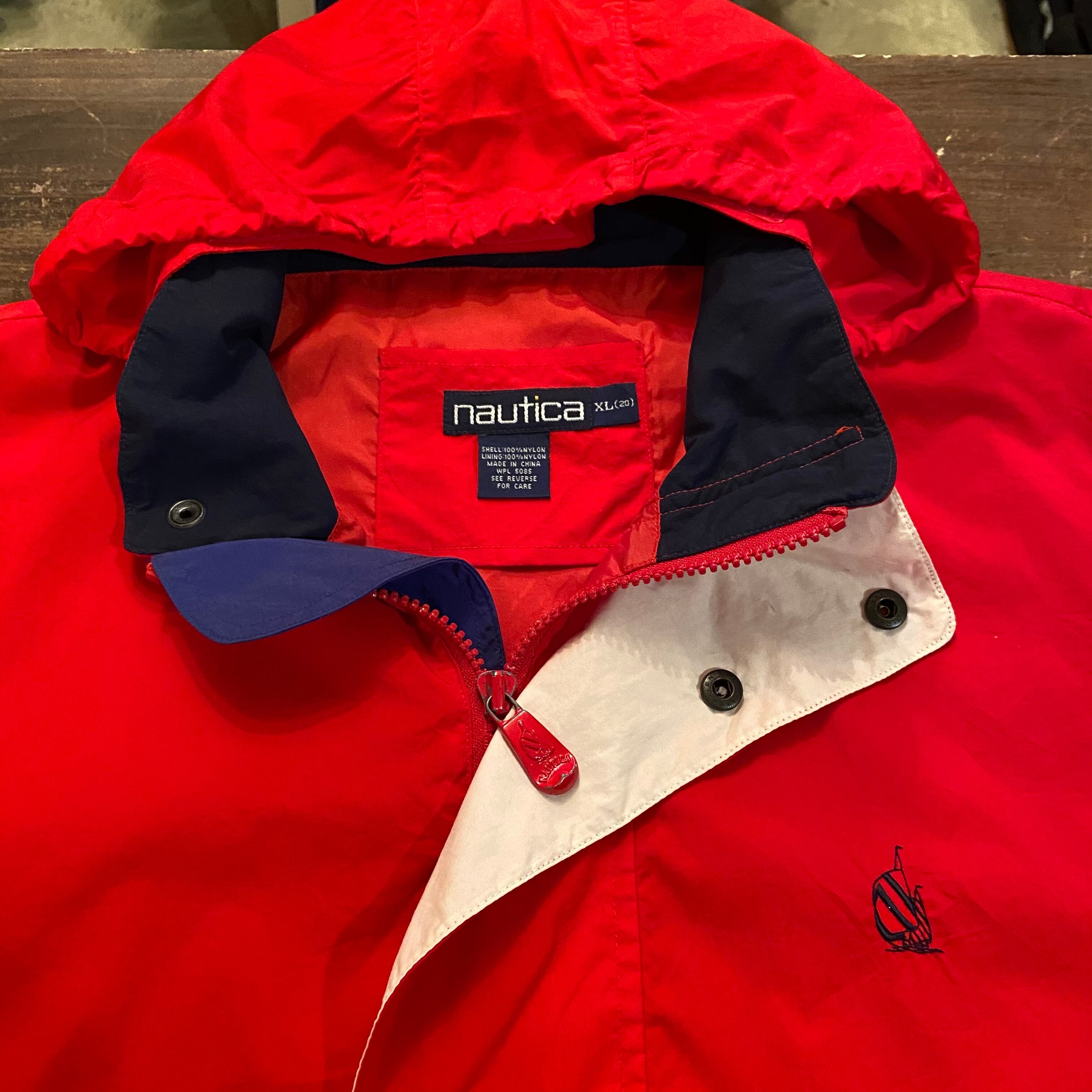 90s NAUTICA セーリングジャケット XL M 赤 ノーティカ 90年代 | Used