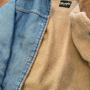 【Wrangler】70s USA製 黒タグ デニムジャケット ボア ヴィンテージ us古着