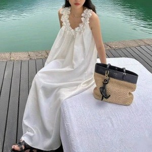 3D Floral Long Dress  W00272