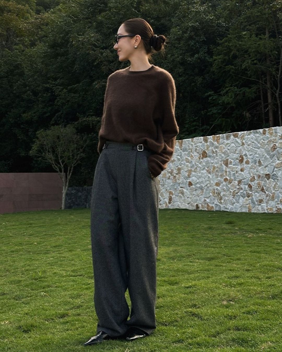 ウールトラウザーズタックパンツ A25234