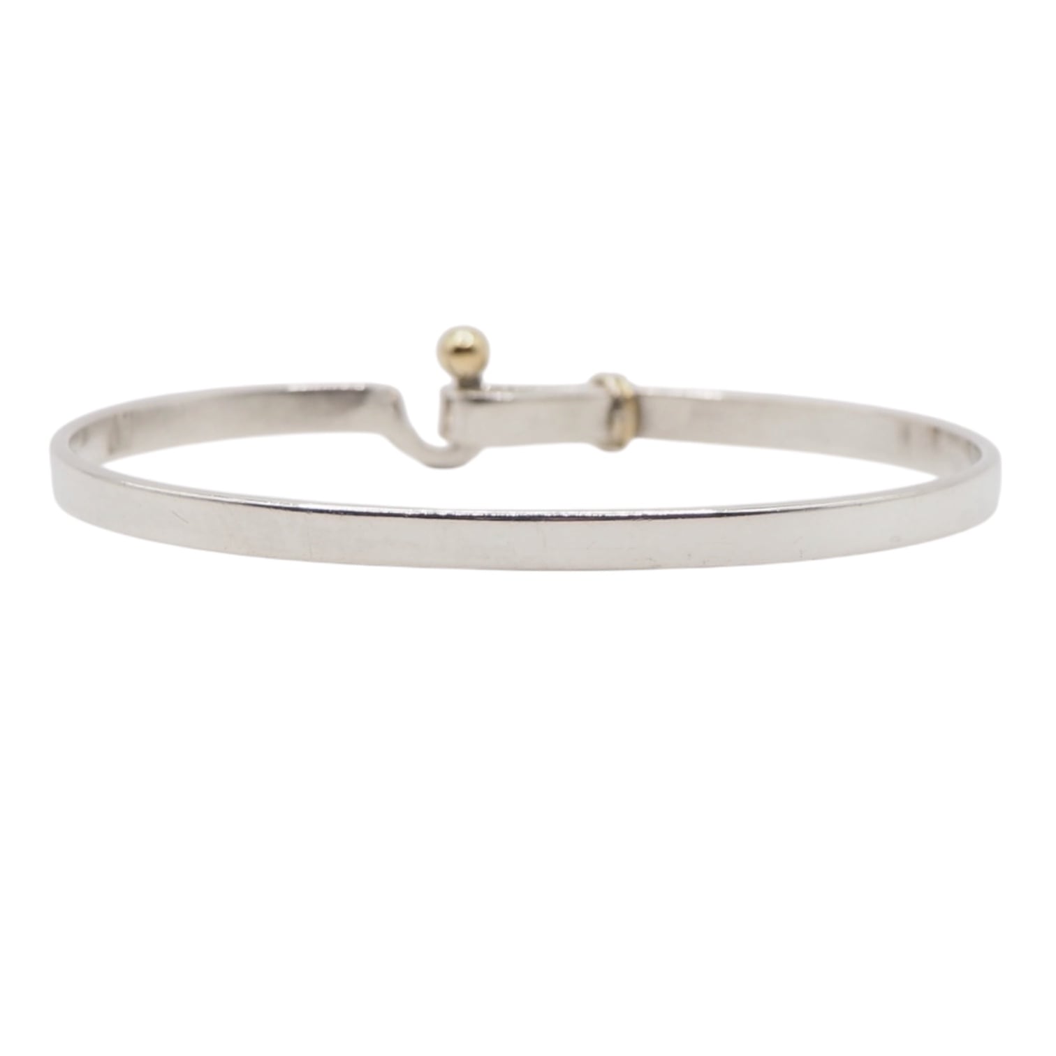Tiffany&Co. フック&アイバングル シルバー925 K18 ティファニー