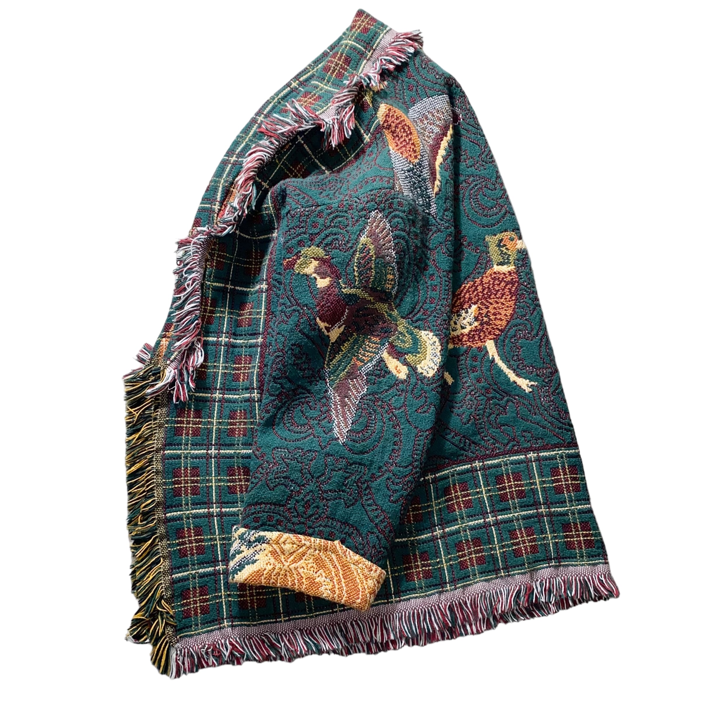 vintage GOODWIN WEAVERS blanket tapestry cardigan jacket | NOIR ONLINE