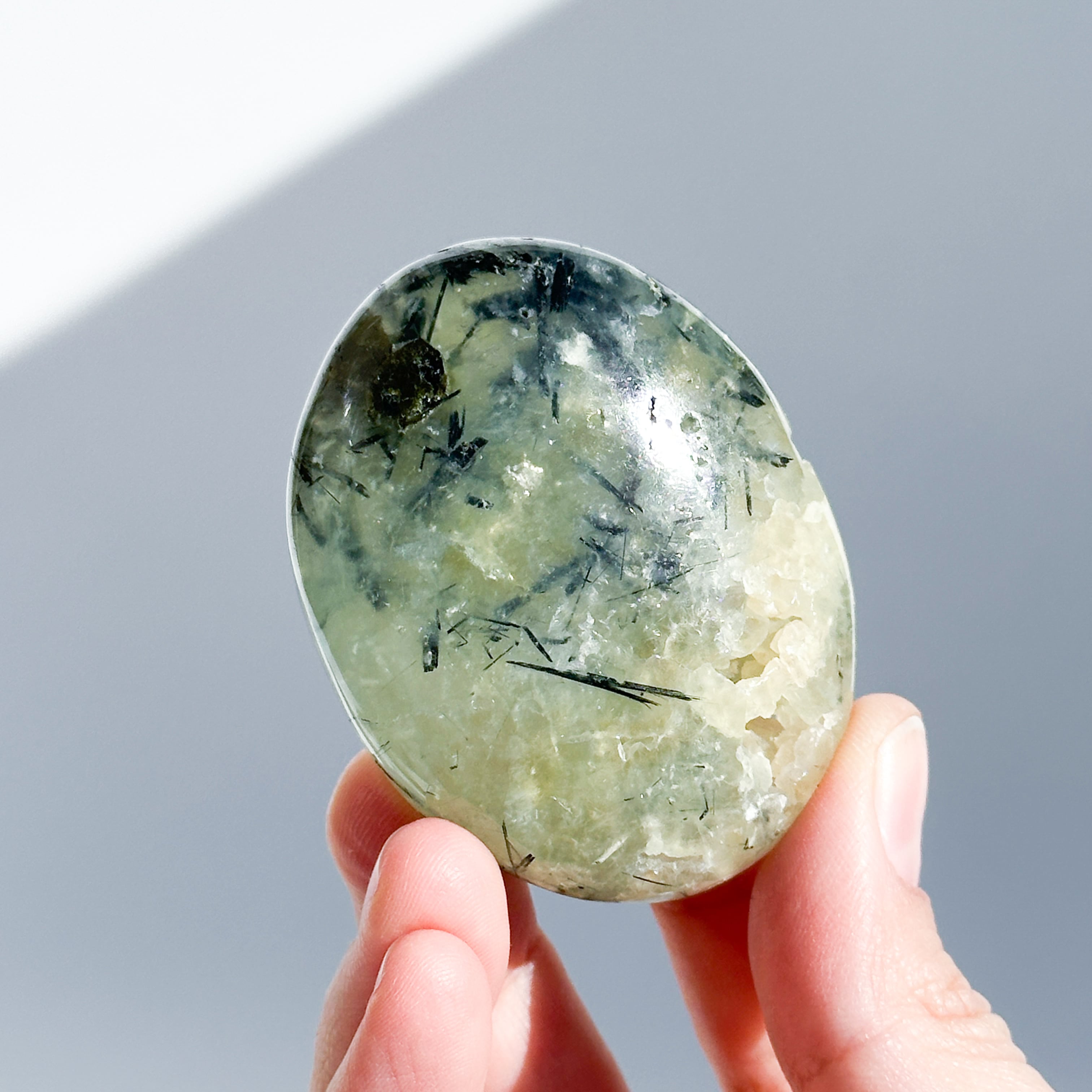 プレナイト パームストーン43◇ Prehnite ◇天然石・鉱物