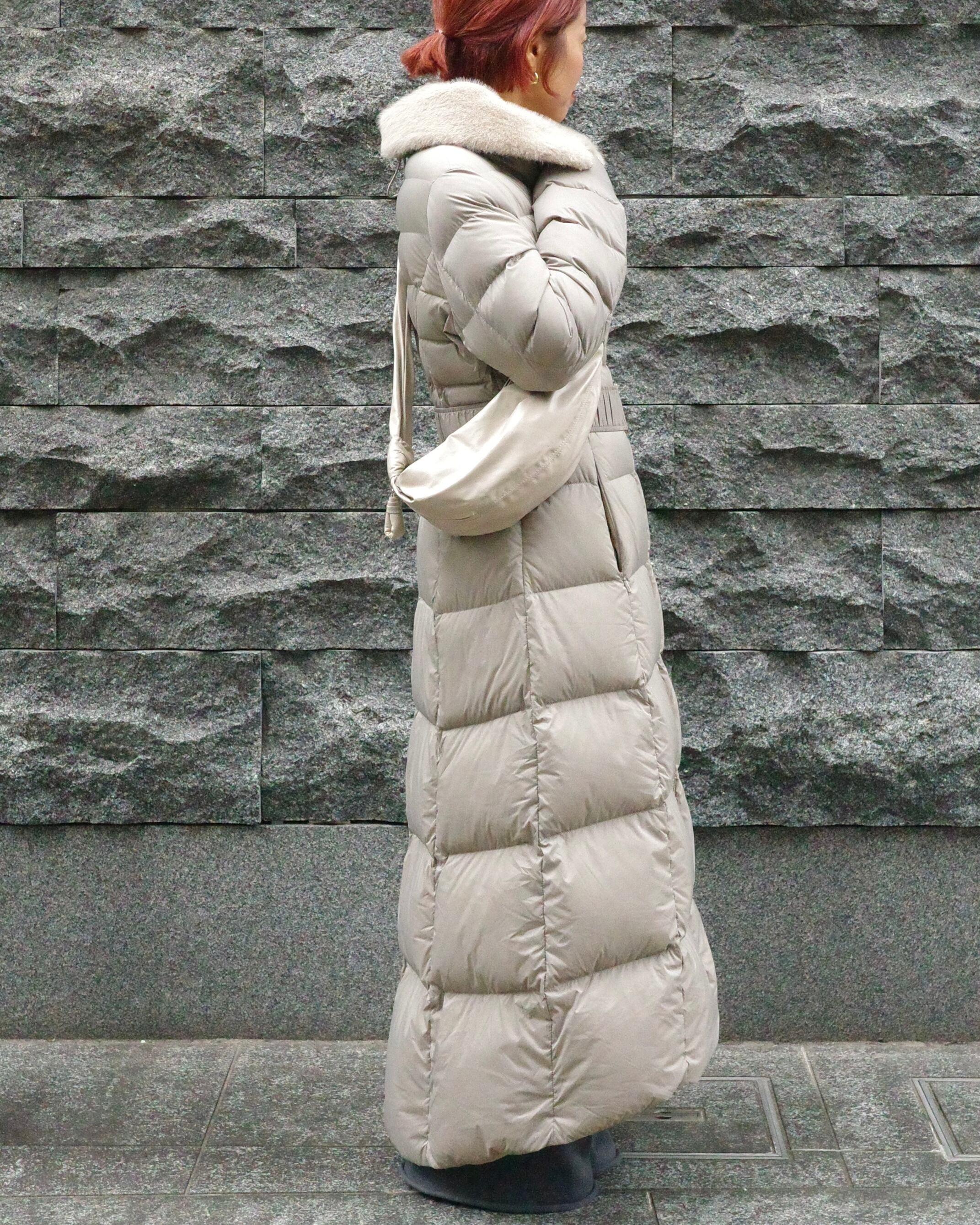 DUNO / MELROSE ファーネック ロング ダウンコート | LA VILLA ROUGE