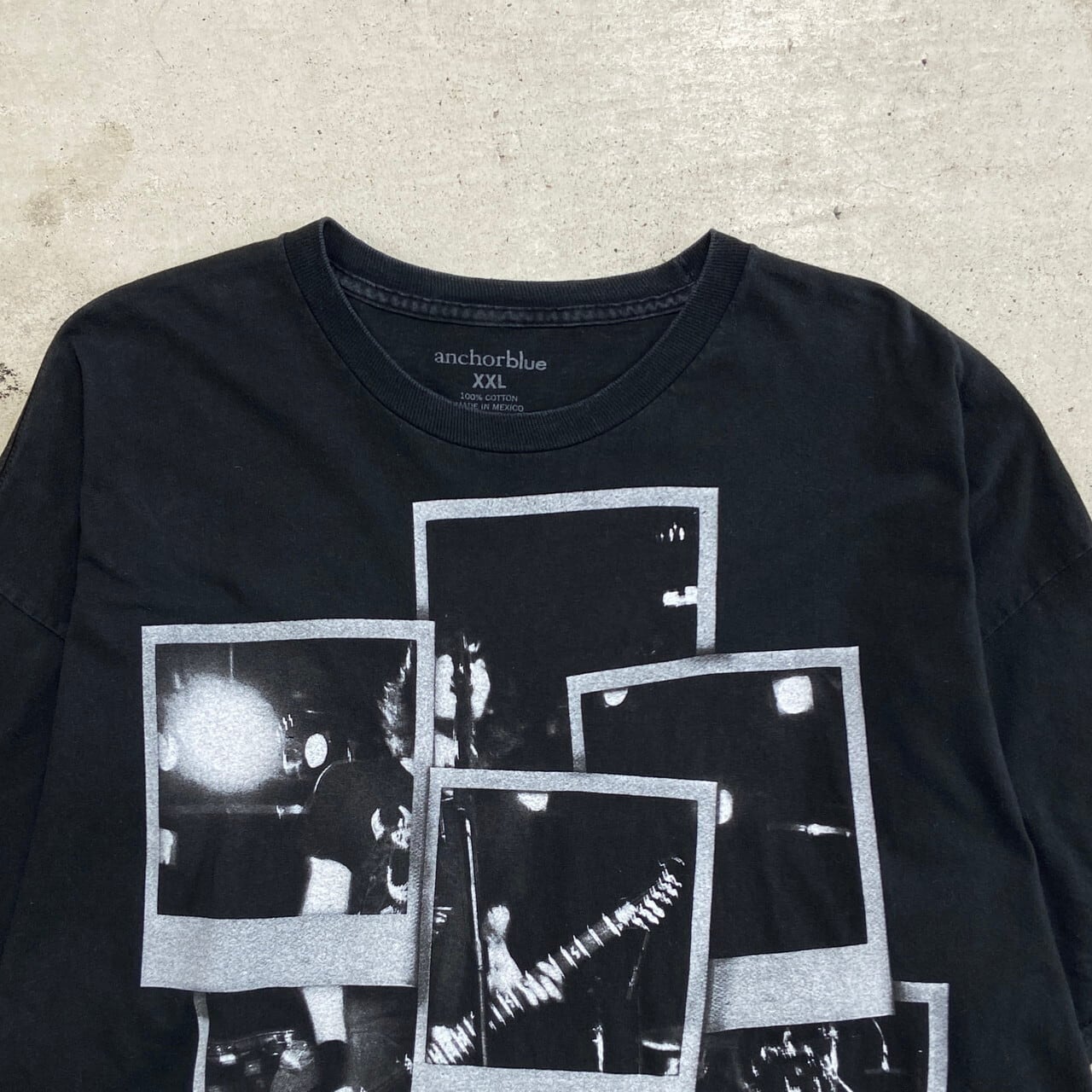 00年代 Anchorblue プリントTシャツ メンズ2XL 古着 00s Y2K 黒色【T