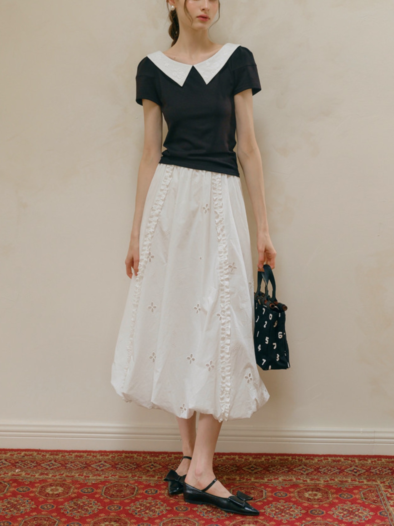Juliette Collar Top F0726