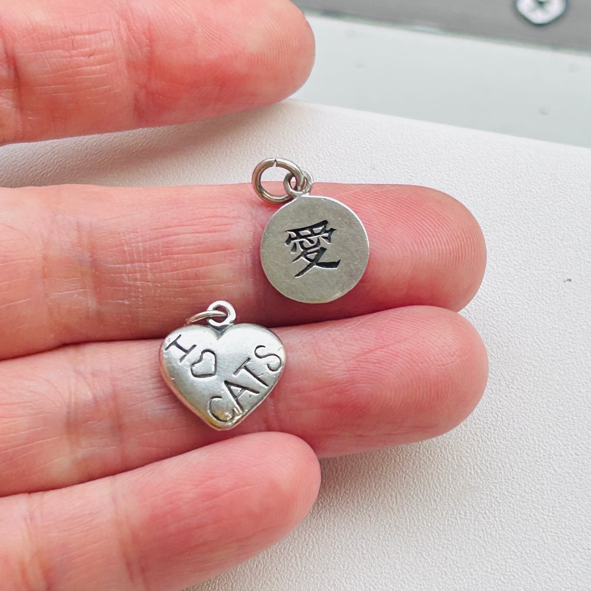 シルバー925 I Love CAT チャーム | Milo Antiques & Vintage