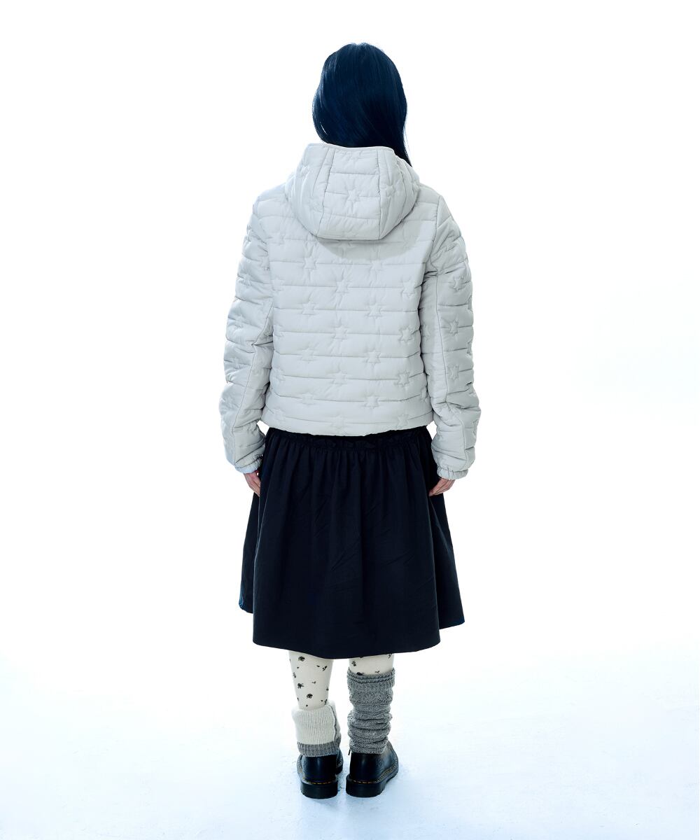 COYSEIO] FLUFFY LIGHT PADDED JACKET IVORY 正規品 韓国ブランド 韓国