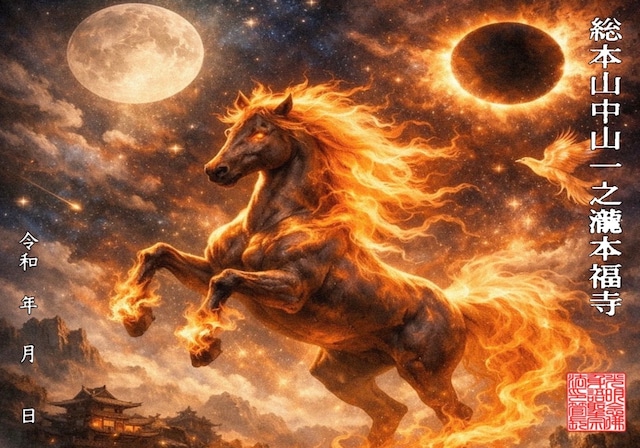 七夕✖️馬の日限定【六十年に一度丙午の年特別企画】丙午＊炎馬＊御朱印