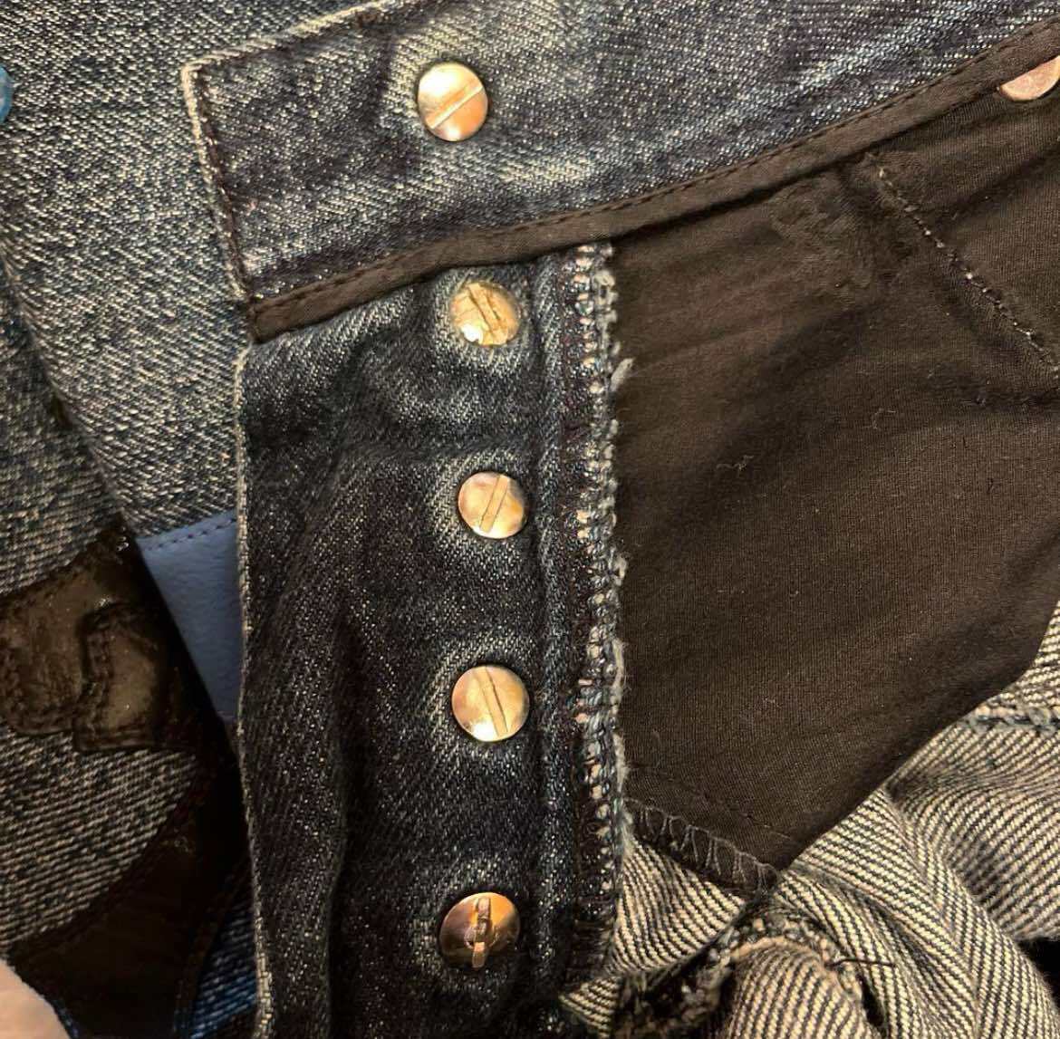 CHROME HEARTS クロムハーツ セメタリークロスパッチ デニムパンツ