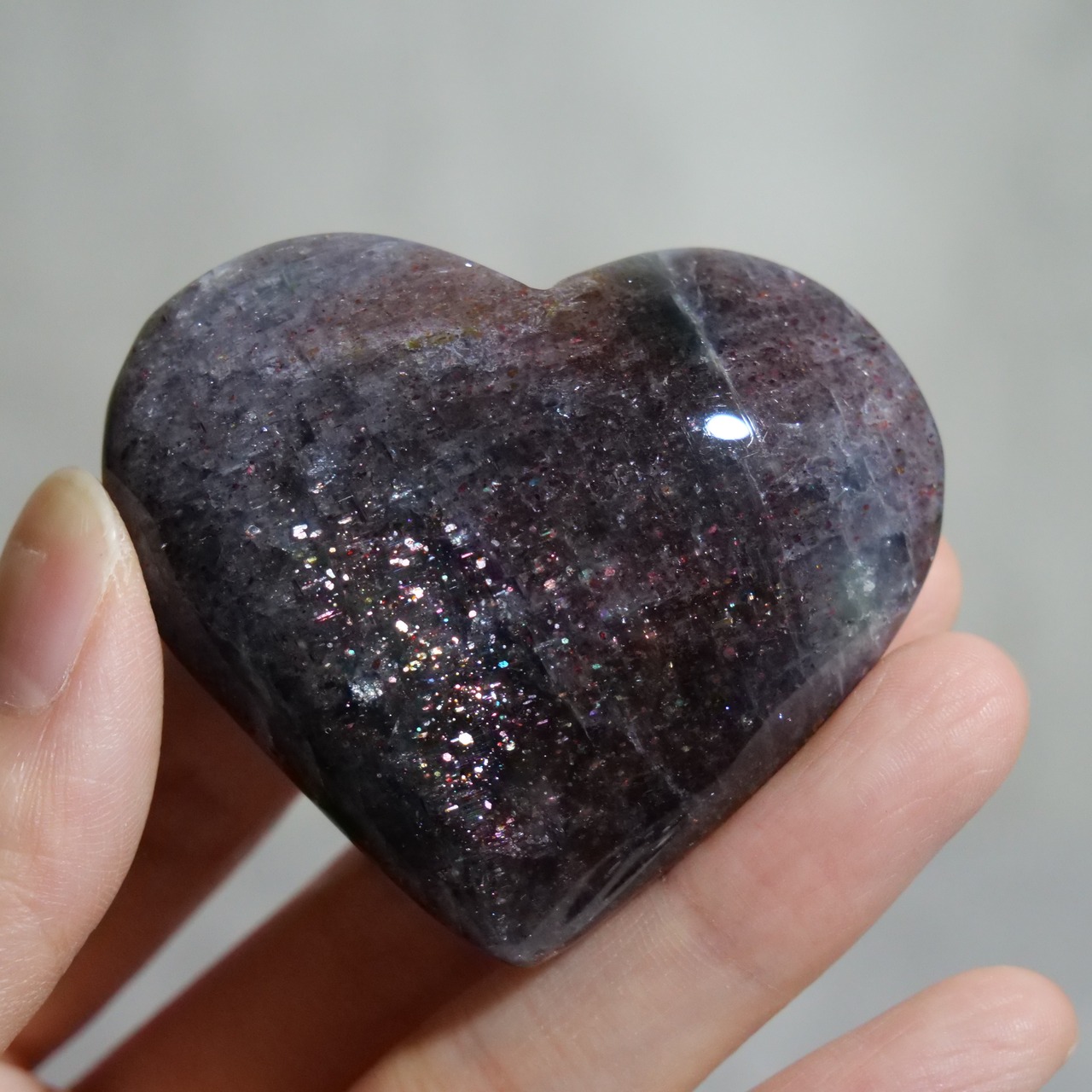 アイオライト サンストーン ブラッドショット / ハート