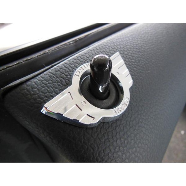 BMW MINI F60 / ドアロックウイング / クローム / スタンダード / I LOVE MINI / 2pcs