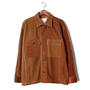 Double Lapel Shirt JKT -camel <LSD-AI3S2>