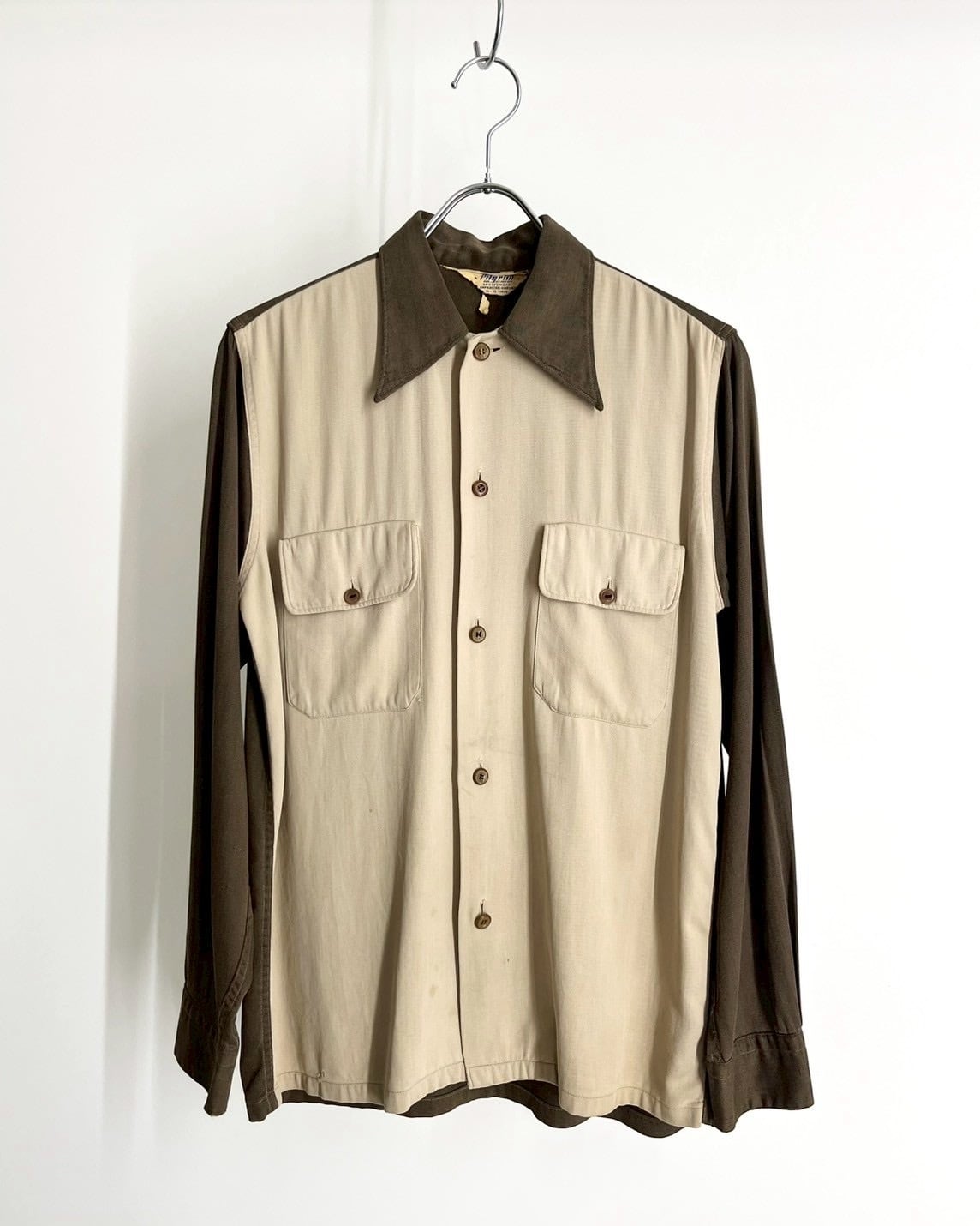 50s PILGRIM 2tone Rayon Shirt