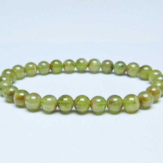 ツァボライト ブレスレット 7mm 一点物 メール便可 111-49773