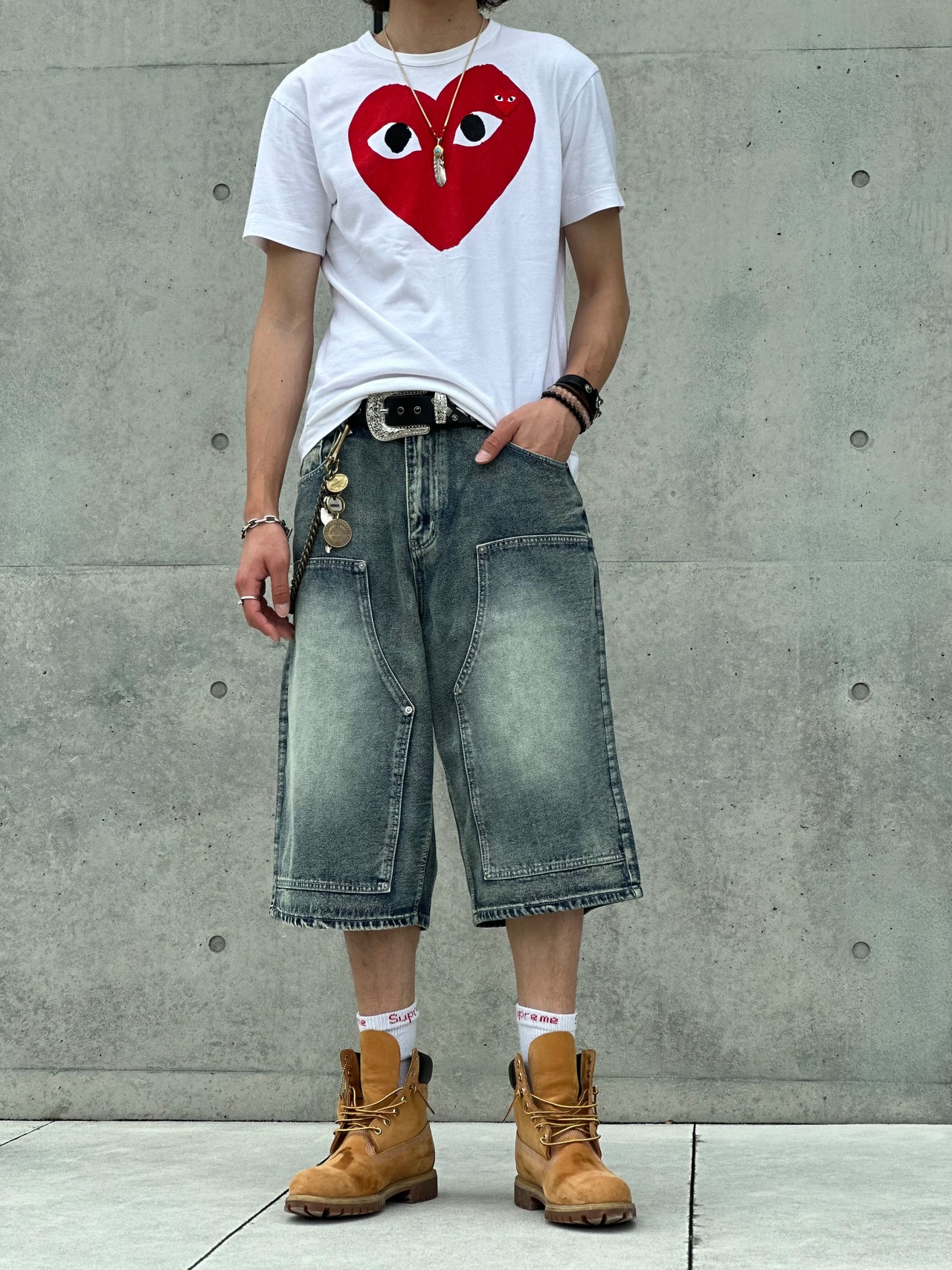 Fade Edge Double Knee Shorts