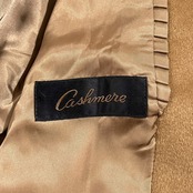 カシミヤ100% VESTINA TOKYO STYLE ヴェスティナ東京スタイル ステンカラーコート M~L程度/ベージュ レディース