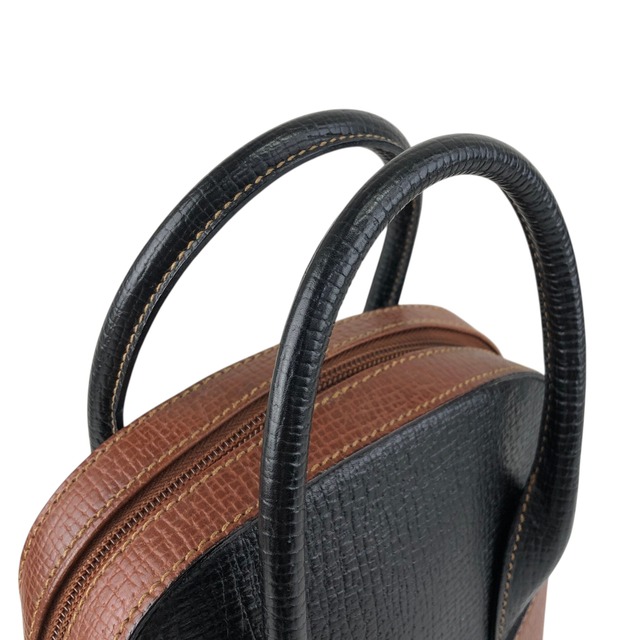 LOEWE ロエベ ショルダーバッグ ブラック ブラウン レザー バイカラー 2way ミニバッグ vintage ヴィンテージ オールド z67fis