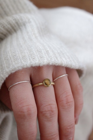 gem ring  / tiger eye