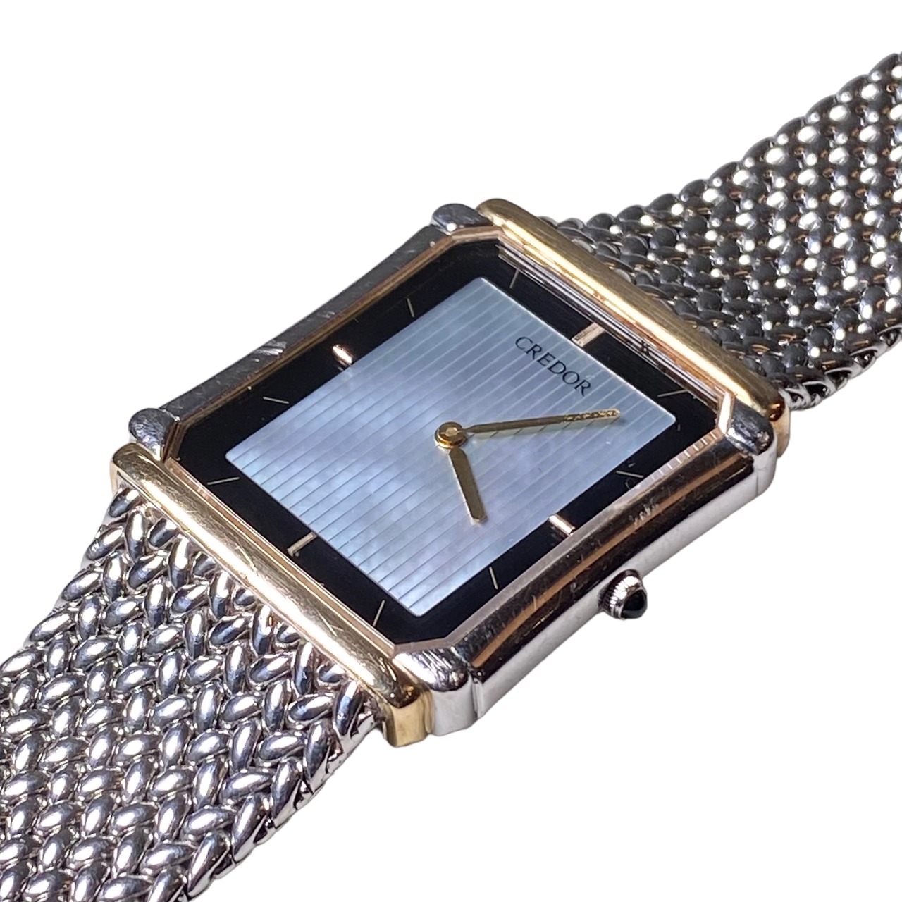 CREDOR blue shell dial quartz watch “9570-5150”