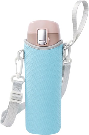 【新着特価】水筒カバー 500ml 600ml 対応  肩掛け ショルダー ストラップ付き 水筒ケース