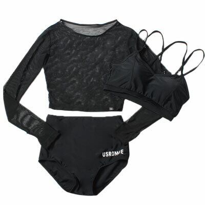 スポーティ 水着 レディース スポーツ タンキニ セパレート シースルー