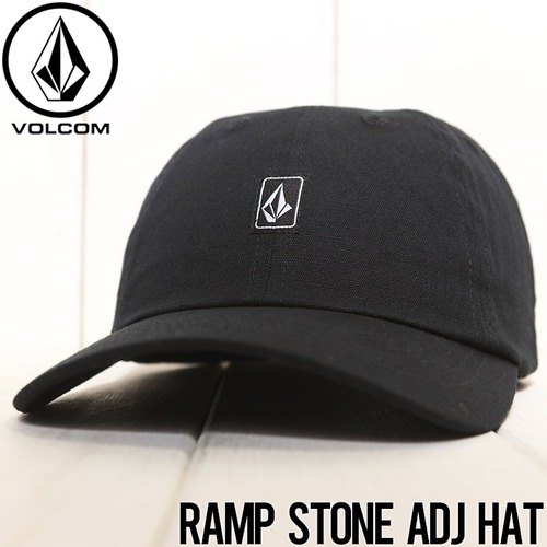 ストラップバックキャップ 帽子 VOLCOM ボルコム ヴォルコム RAMP STONE ADJ HAT D5542302 BLK 日本代理店正規品