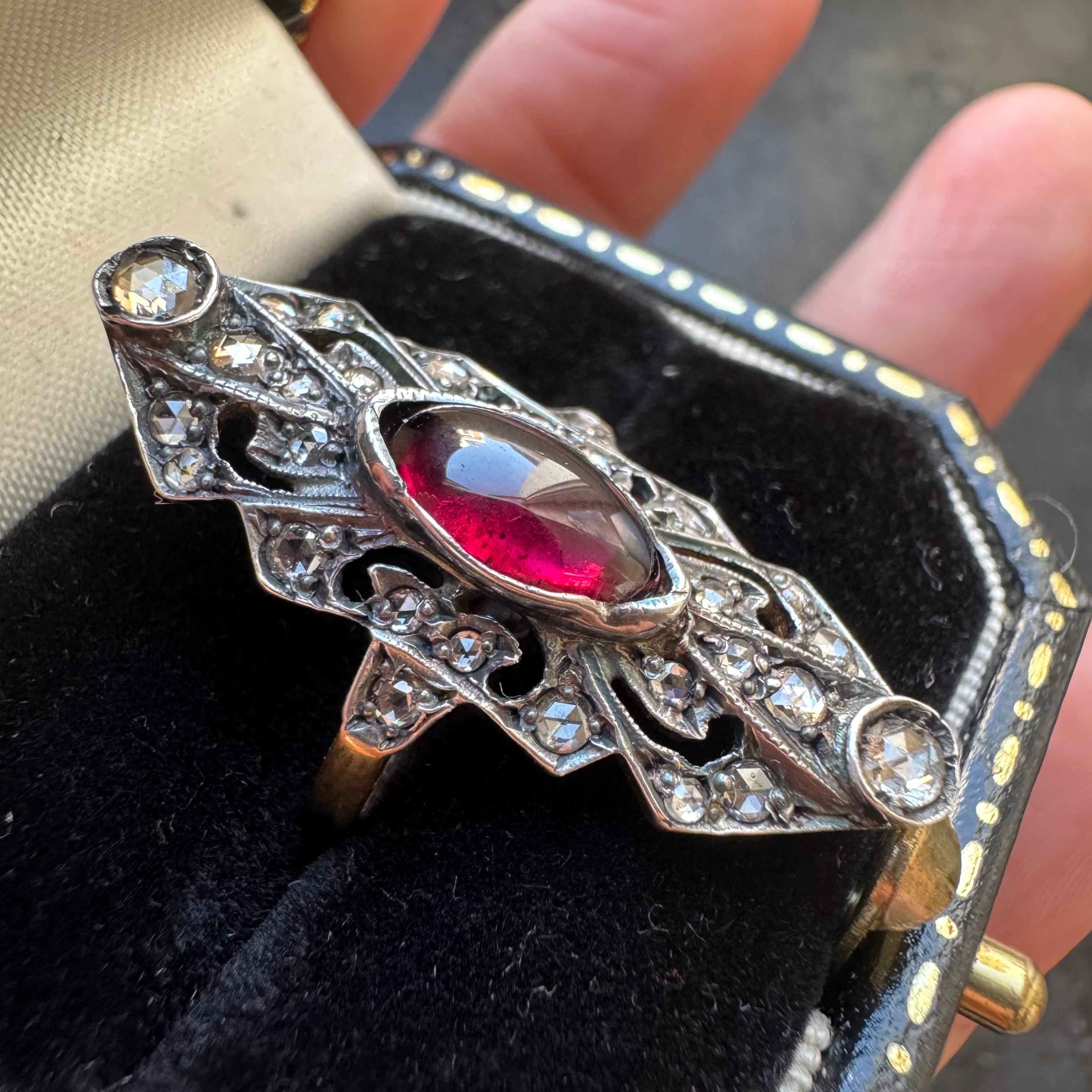 アンティーク ローズカット ダイヤモンド リング | bebe antiques