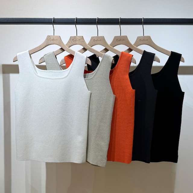 スクエアーニットタンク