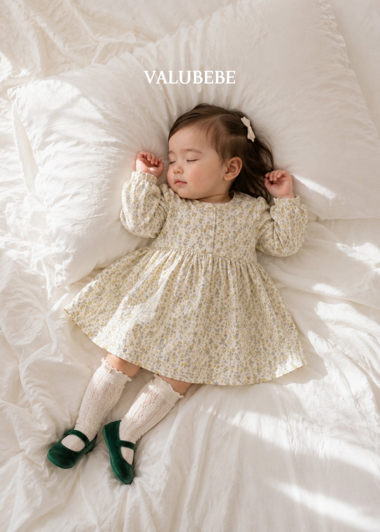 送料無料【予約】/ 花柄スクエアワンピース / valubebe