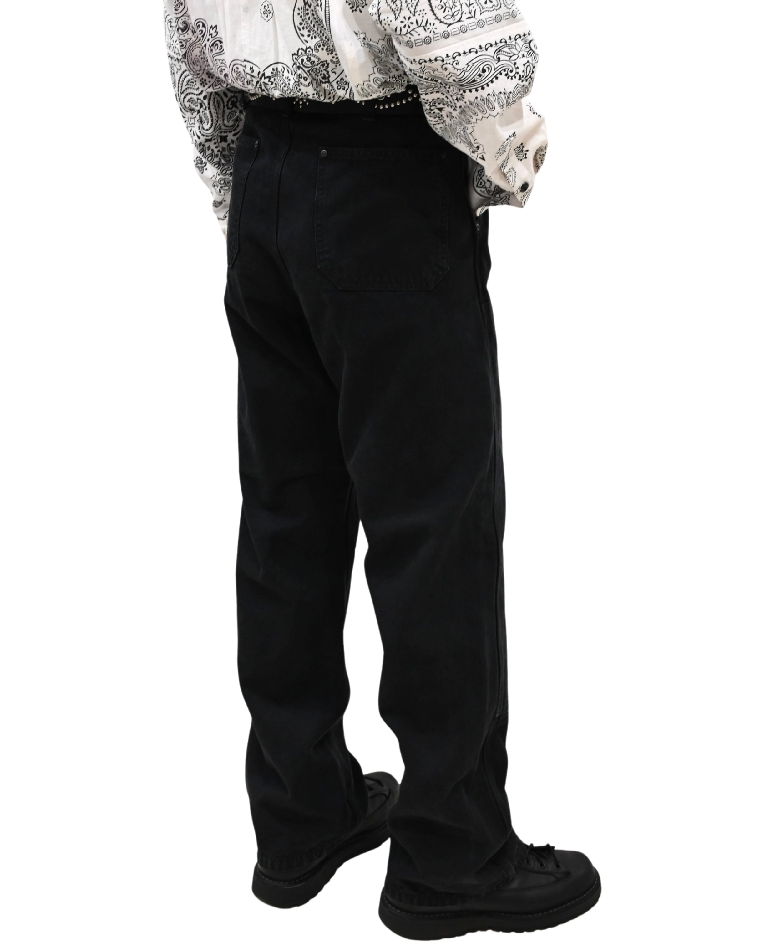 MH029 Work Pants BLACK | MIYAGIHIDETAKA