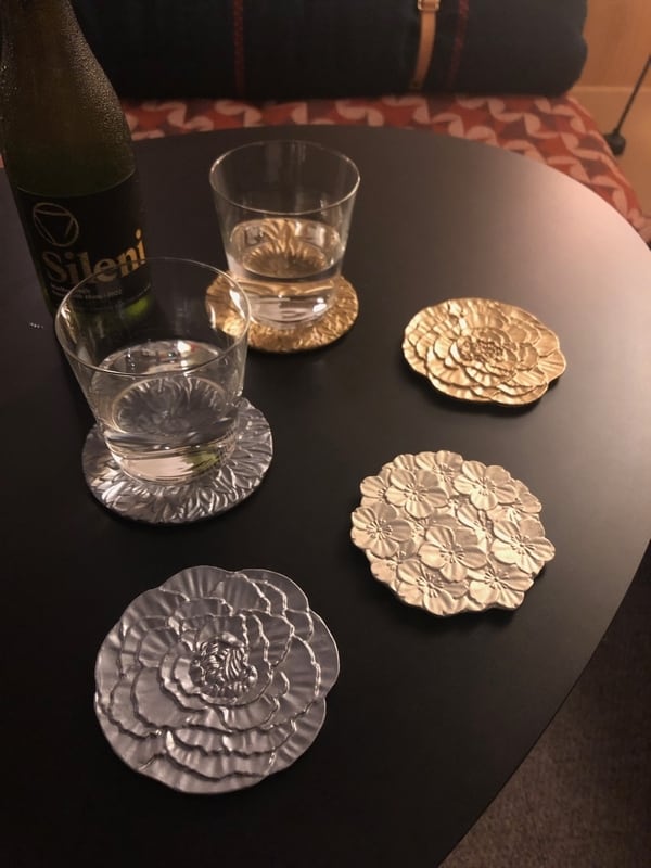 フラワーコースター アルミ製 | 株式会社竹中銅器