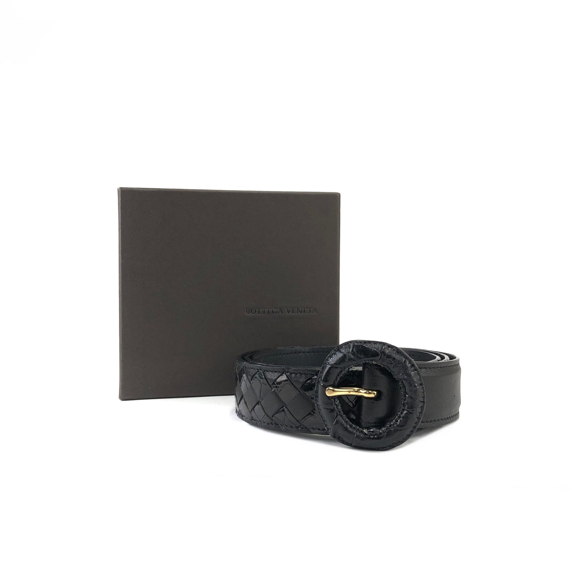 Bottega Veneta ボッテガヴェネタ イントレチャート レザー ベルト