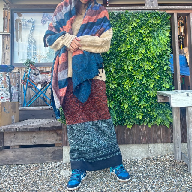 ニットナチュラル柄スカート