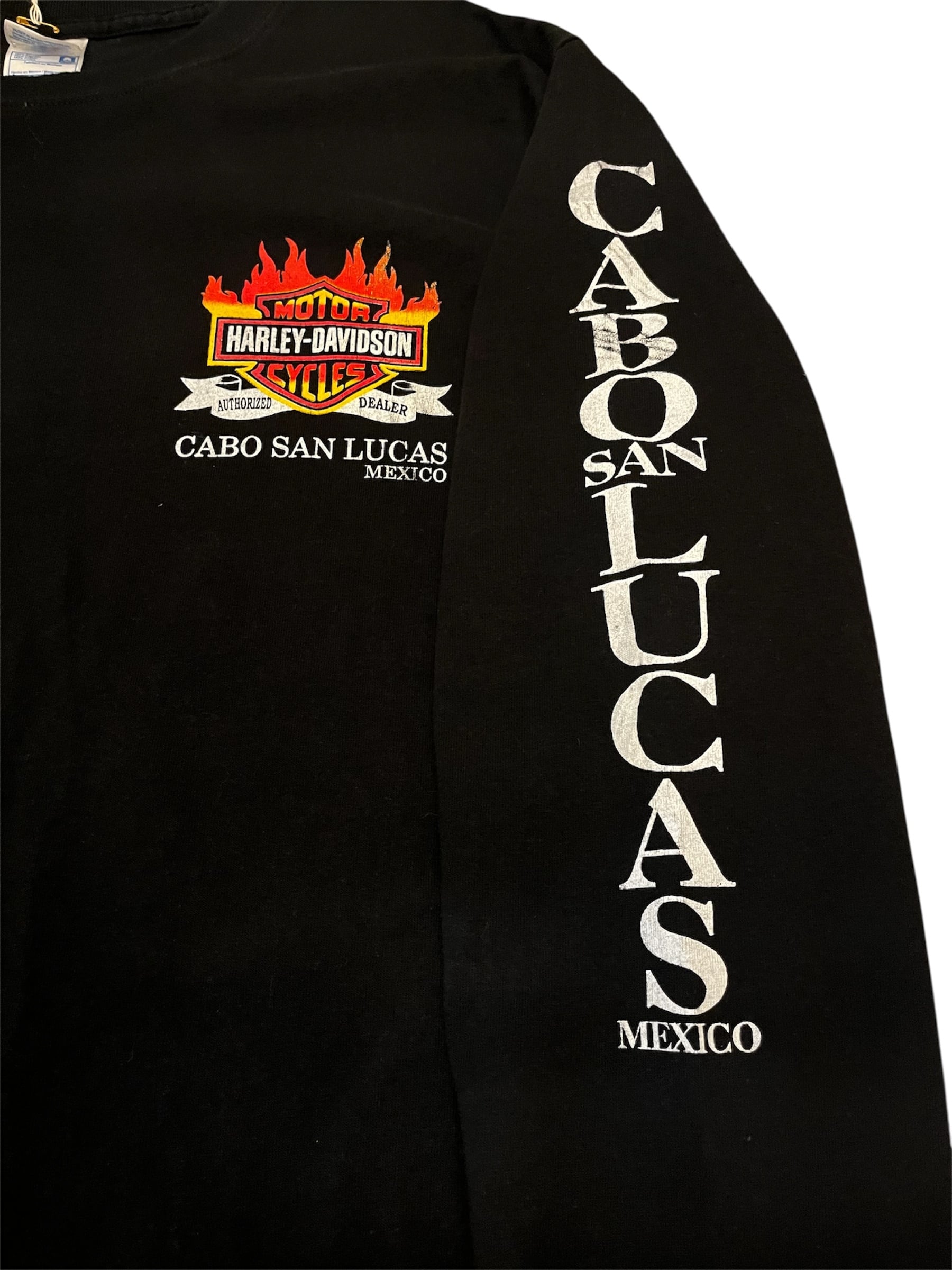00s Harley Davidson Long Sleeve t-shirt Cabo San Lucas Mexico 2000