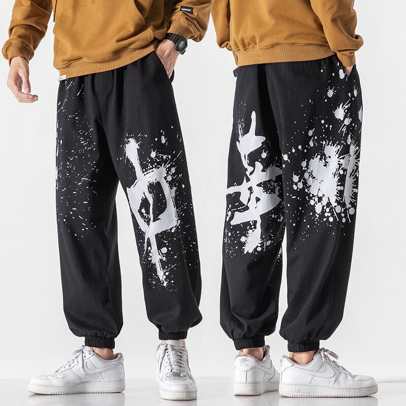 【新作】【送料無料】 Yidao、ヴィンテージ、秋、新しいナショナルファッション、レジャー、オールマッチのドローストリングパンツ、クリエイティブな中国のプリントルーズトラックパンツ-Alibaba オータム 秋物 ビンテージ hip6-16111886012014