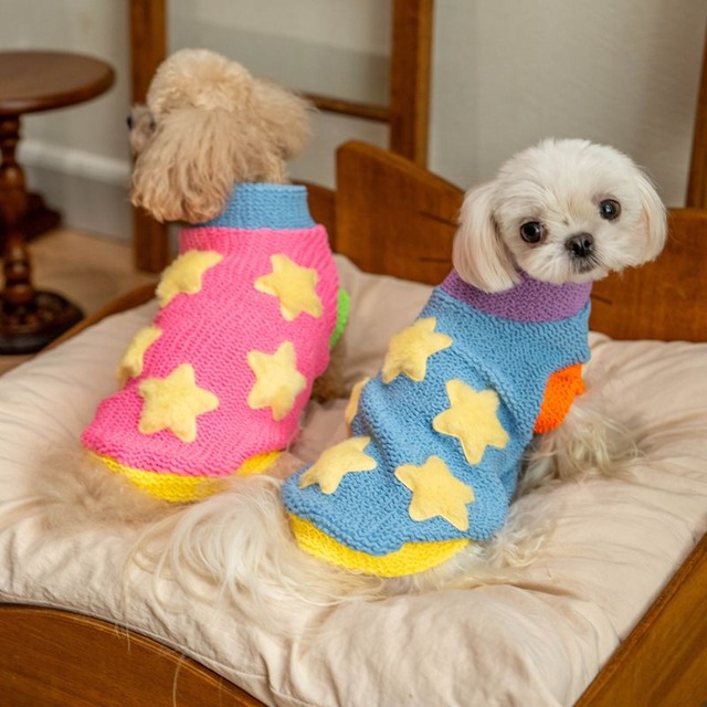 【予約】ぬくぬくスターベスト　犬服　01337
