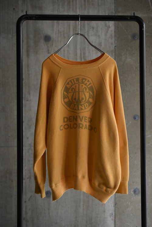 OK／60's water based print all cotton sweat.