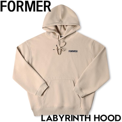 プルオーバーパーカー フーディ FORMER フォーマー LABYRINTH HOOD FFL-25105 BONE 日本代理店正規品L