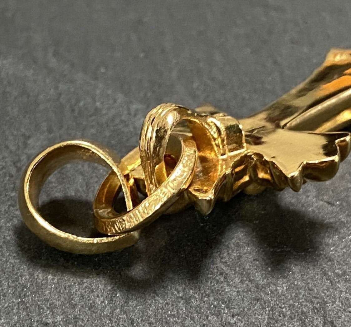 CHROME HEARTS クロムハーツ 22k ダブルクロス パヴェダイヤ ベイル