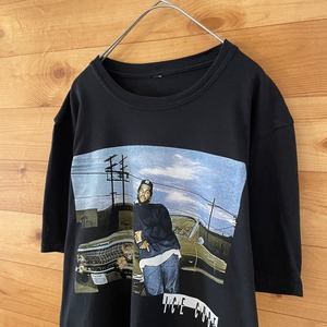 【ICE CUBE】公式 ラップTシャツ フォトプリント アイスキューブ ロゴ Mサイズ us古着