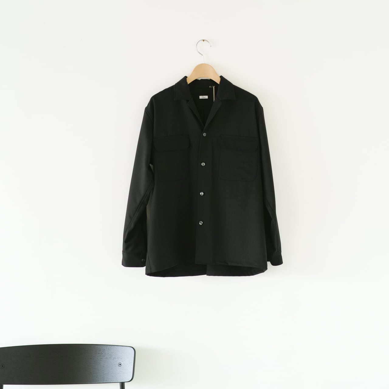 2/72 Wool GABA Open Collar Shirt