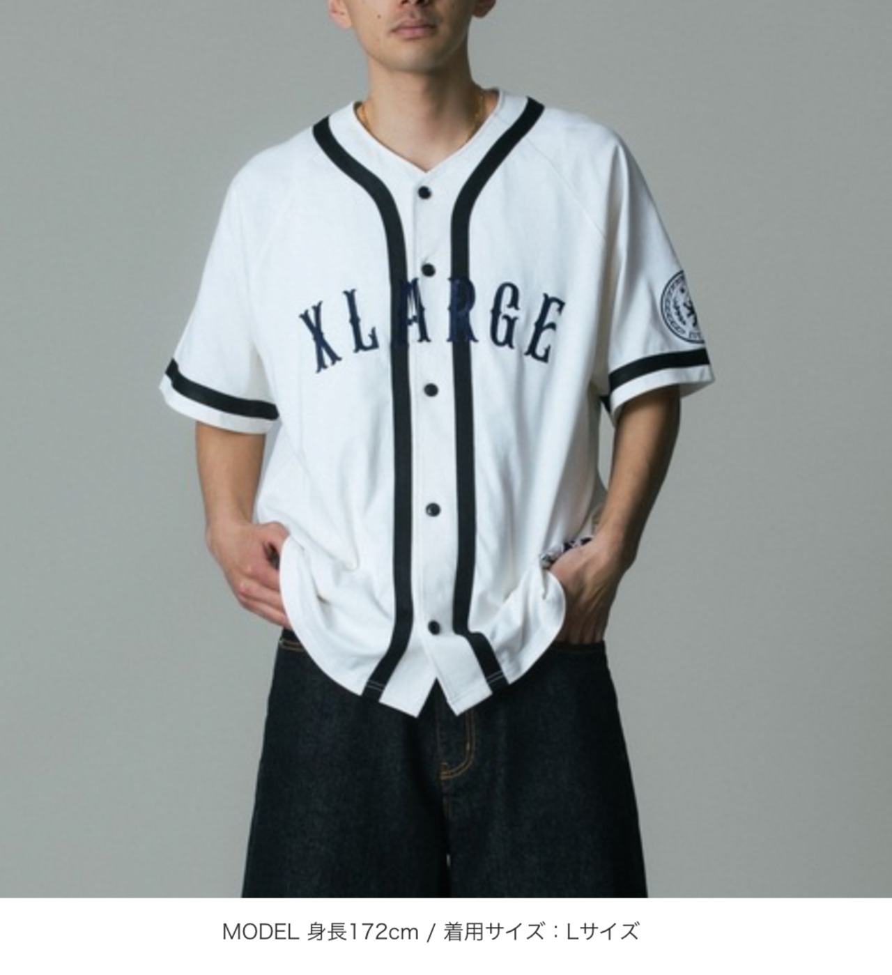 XLARGE】BASEBALL JERSEY ベースボールシャツ【エクストララージ