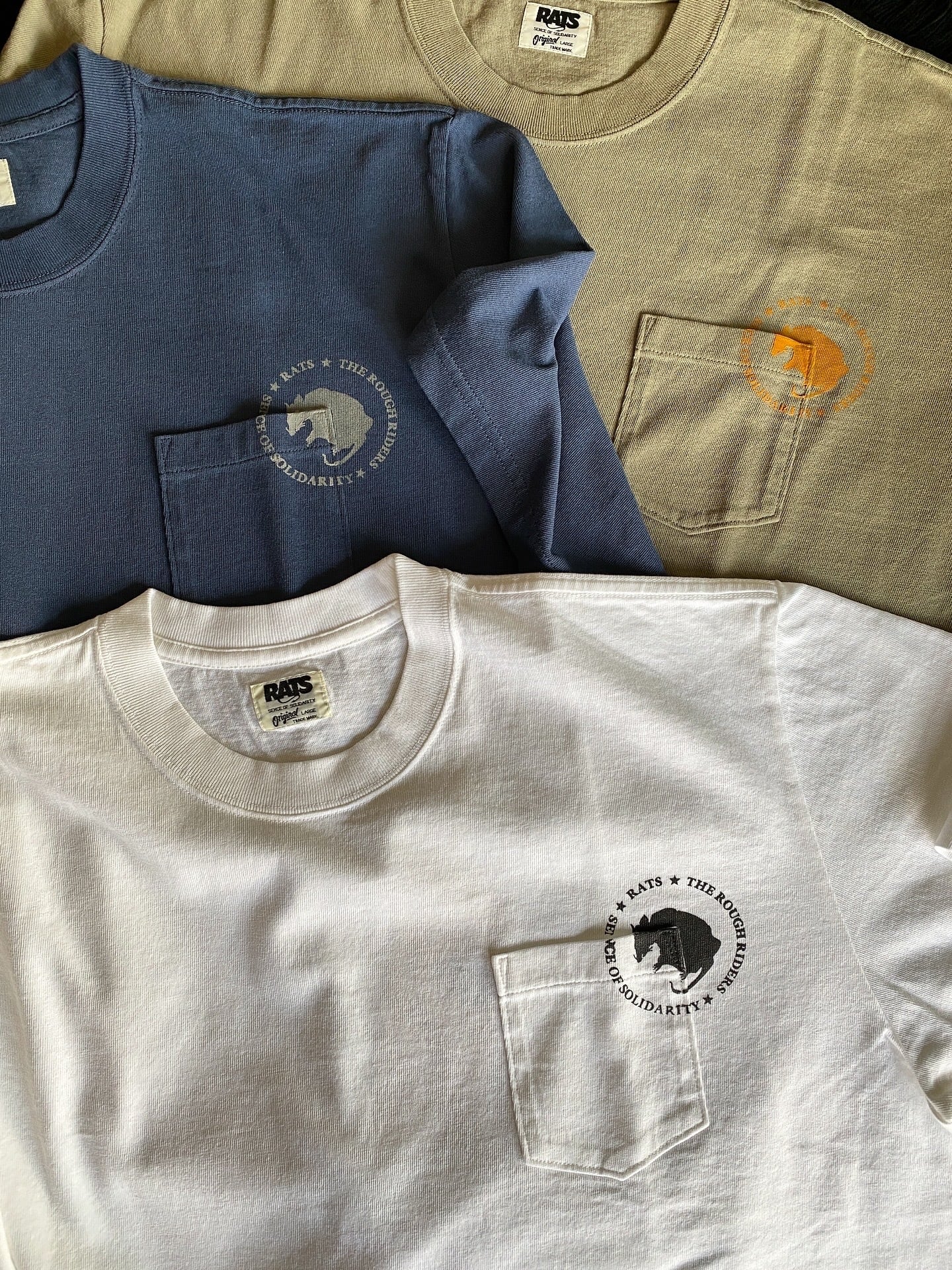 ポケットTシャツ / RATS(ラッツ) / CIRCLE POCKET TEE(BACK PRINT)(25