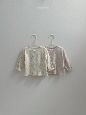 送料無料【予約】minirobe /Cotton Eyelet Long Sleeve T