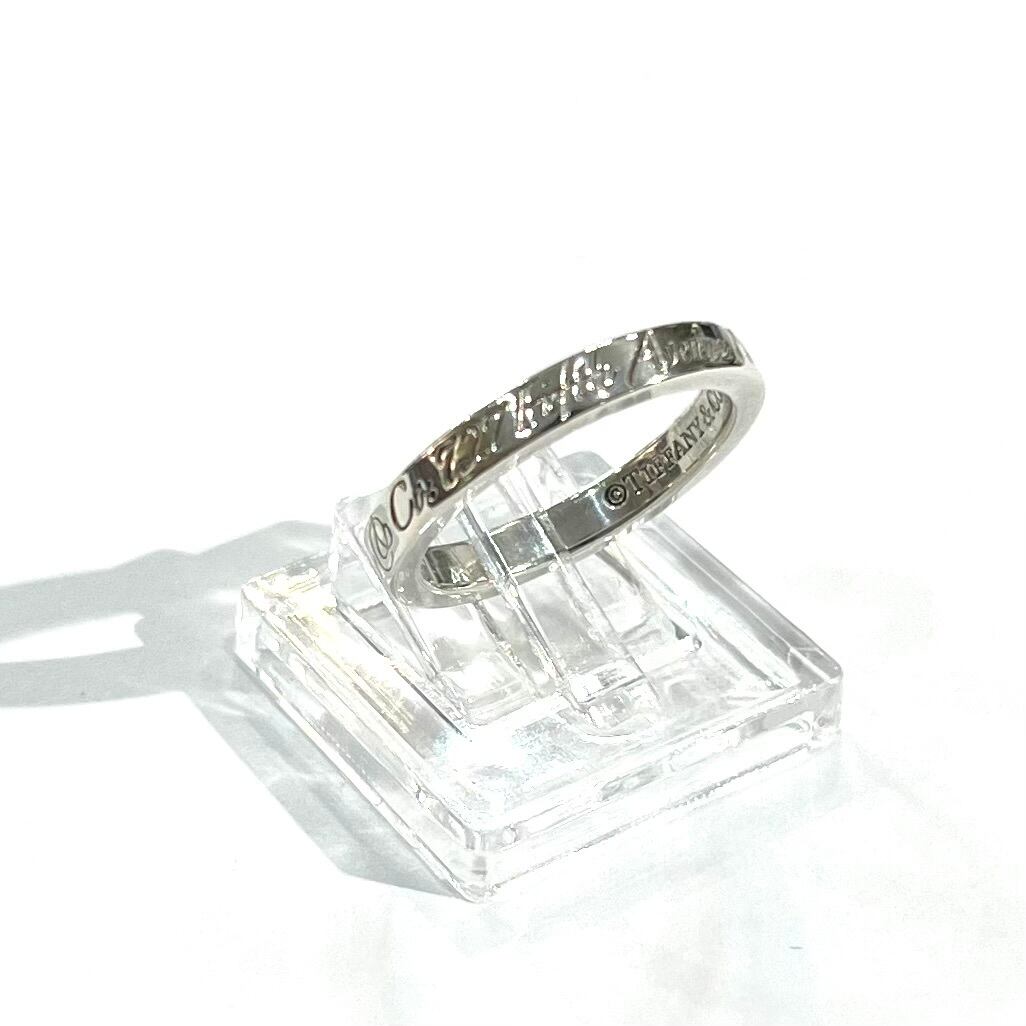 TIFFANY＆CO 2210 addressナローリングリング　925sil TIFFANY＆CO】【8.5号】 2525 ティファニーaddressナローリング 指輪