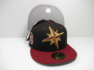 Exclusive NEW ERA 59fifty Seattle Mariners　シアトル・マリナーズ　Black×Cardinal