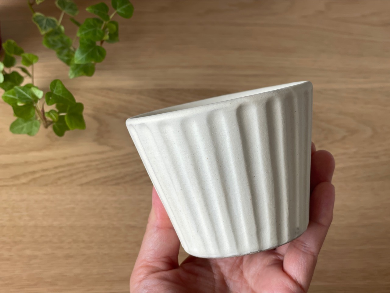 【K様専用ページ】小石原焼　翁明窯元　蕎麦猪口　しのぎ マット 2個セット　[37-480.481]